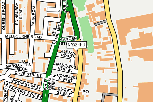 NR32 1HU map - OS OpenMap – Local (Ordnance Survey)