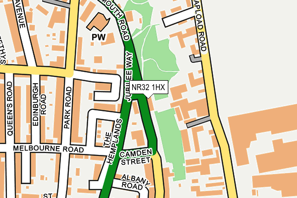 NR32 1HX map - OS OpenMap – Local (Ordnance Survey)
