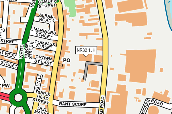NR32 1JH map - OS OpenMap – Local (Ordnance Survey)