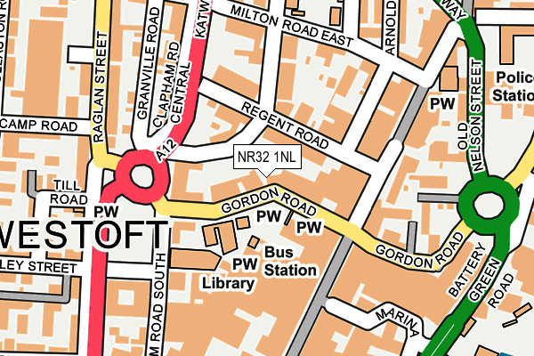 NR32 1NL map - OS OpenMap – Local (Ordnance Survey)