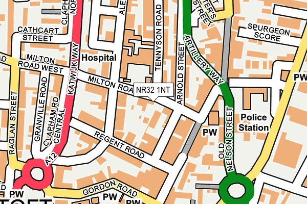 NR32 1NT map - OS OpenMap – Local (Ordnance Survey)