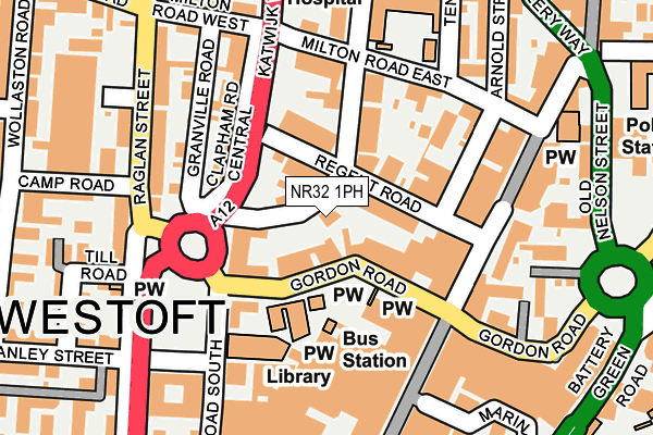 NR32 1PH map - OS OpenMap – Local (Ordnance Survey)