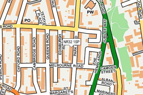 NR32 1SP map - OS OpenMap – Local (Ordnance Survey)