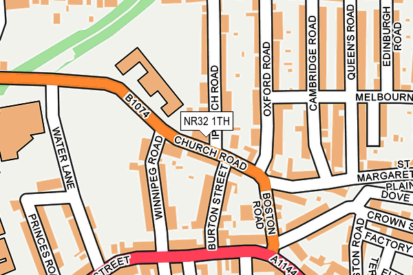 NR32 1TH map - OS OpenMap – Local (Ordnance Survey)