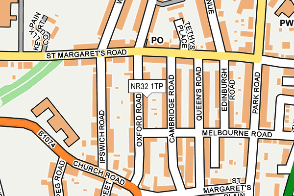 NR32 1TP map - OS OpenMap – Local (Ordnance Survey)
