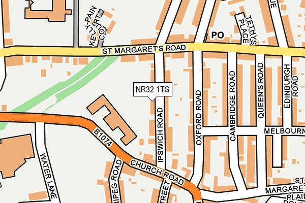 NR32 1TS map - OS OpenMap – Local (Ordnance Survey)