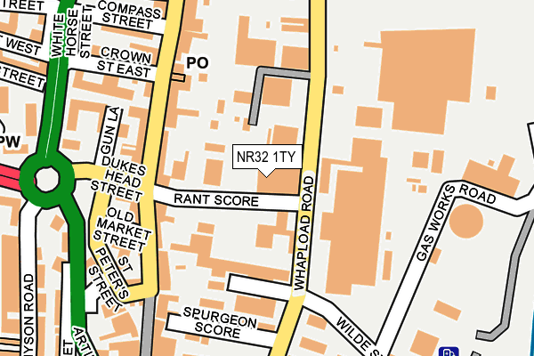 NR32 1TY map - OS OpenMap – Local (Ordnance Survey)