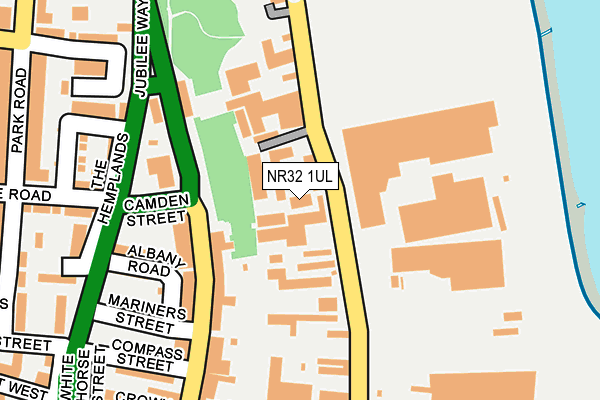 NR32 1UL map - OS OpenMap – Local (Ordnance Survey)