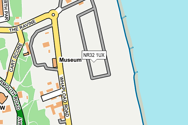 NR32 1UX map - OS OpenMap – Local (Ordnance Survey)