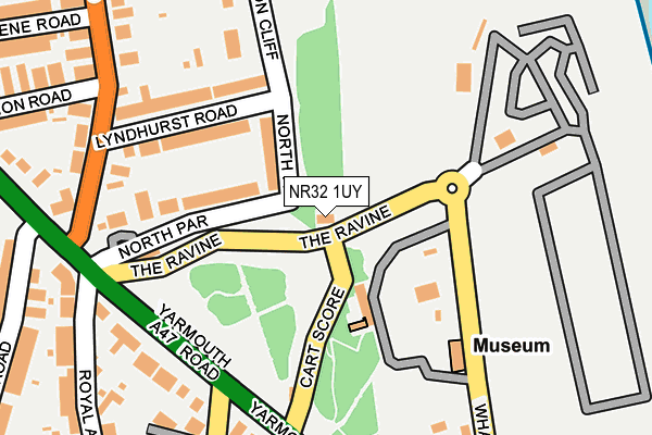 NR32 1UY map - OS OpenMap – Local (Ordnance Survey)
