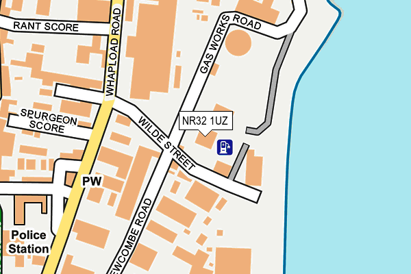 NR32 1UZ map - OS OpenMap – Local (Ordnance Survey)