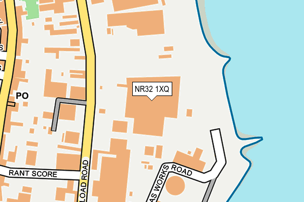 NR32 1XQ map - OS OpenMap – Local (Ordnance Survey)