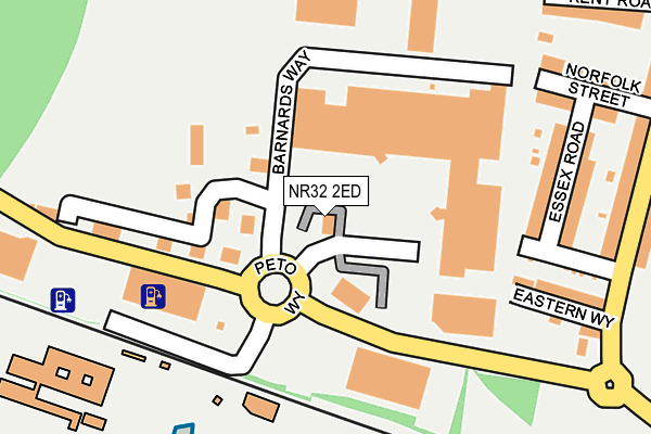 NR32 2ED map - OS OpenMap – Local (Ordnance Survey)