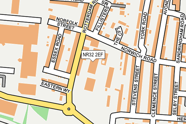 NR32 2EF map - OS OpenMap – Local (Ordnance Survey)