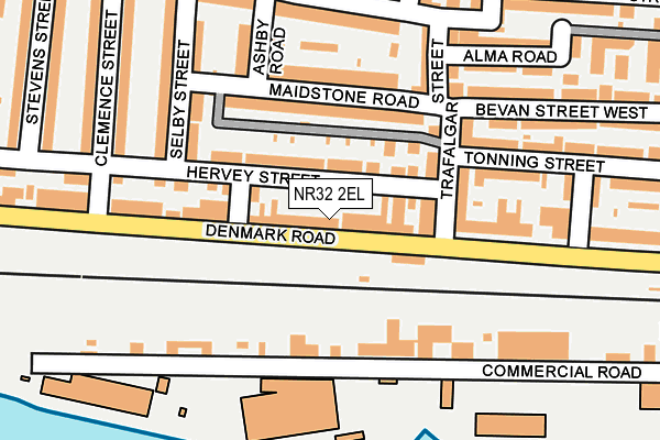 NR32 2EL map - OS OpenMap – Local (Ordnance Survey)