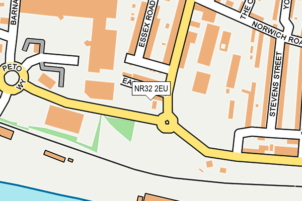 NR32 2EU map - OS OpenMap – Local (Ordnance Survey)