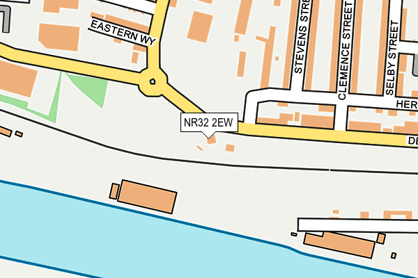 NR32 2EW map - OS OpenMap – Local (Ordnance Survey)