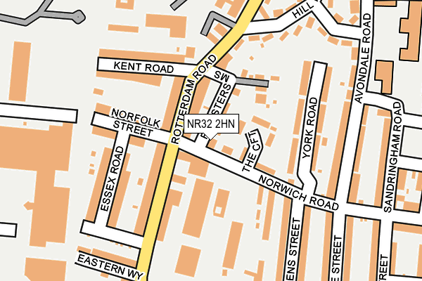 NR32 2HN map - OS OpenMap – Local (Ordnance Survey)