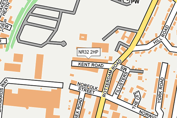 NR32 2HP map - OS OpenMap – Local (Ordnance Survey)