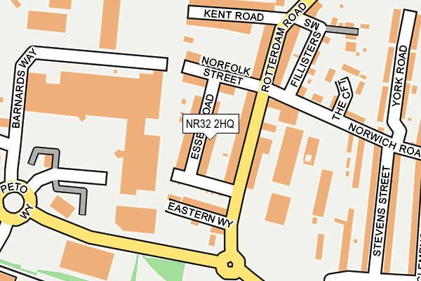 NR32 2HQ map - OS OpenMap – Local (Ordnance Survey)