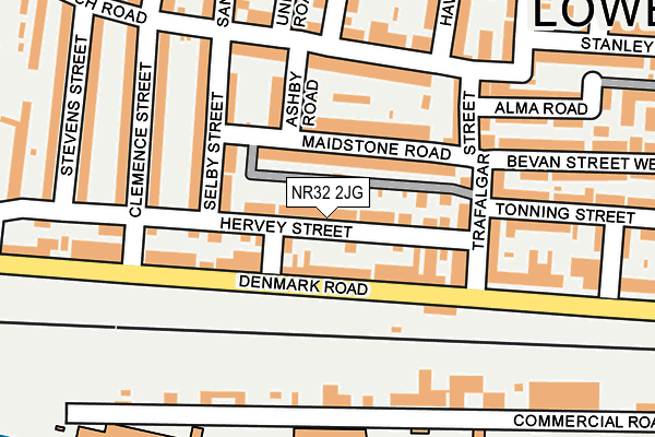 NR32 2JG map - OS OpenMap – Local (Ordnance Survey)