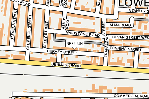 NR32 2JH map - OS OpenMap – Local (Ordnance Survey)