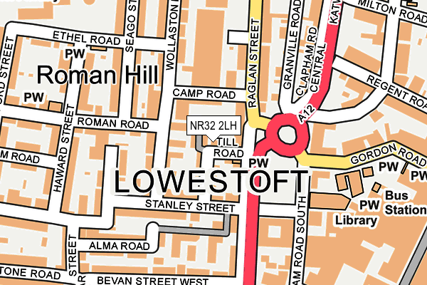 NR32 2LH map - OS OpenMap – Local (Ordnance Survey)