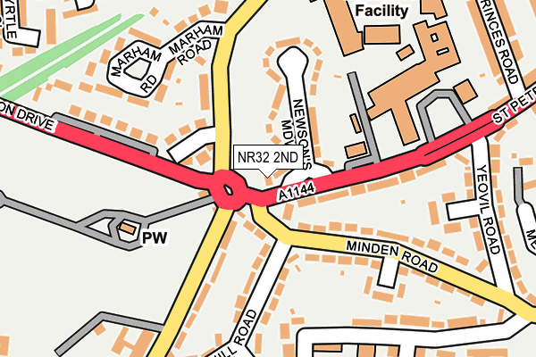 NR32 2ND map - OS OpenMap – Local (Ordnance Survey)