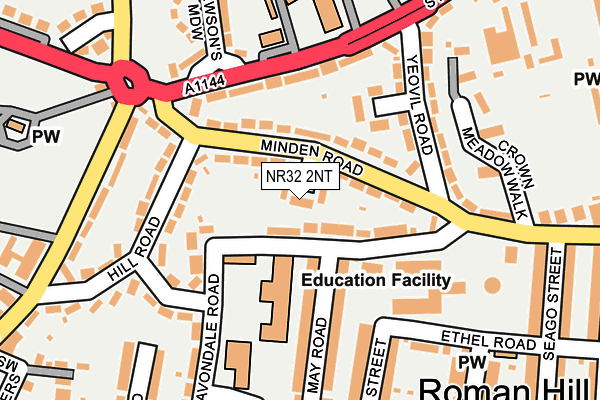NR32 2NT map - OS OpenMap – Local (Ordnance Survey)