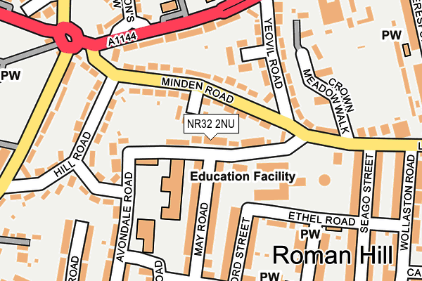NR32 2NU map - OS OpenMap – Local (Ordnance Survey)