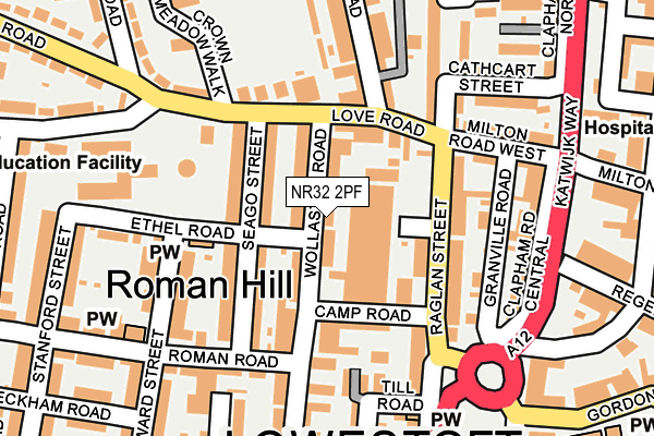 NR32 2PF map - OS OpenMap – Local (Ordnance Survey)