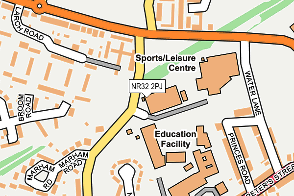 NR32 2PJ map - OS OpenMap – Local (Ordnance Survey)