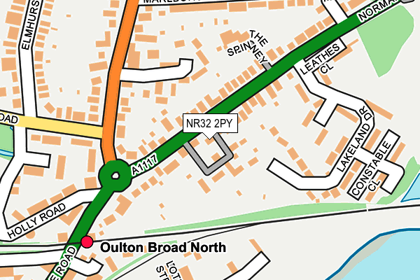 NR32 2PY map - OS OpenMap – Local (Ordnance Survey)