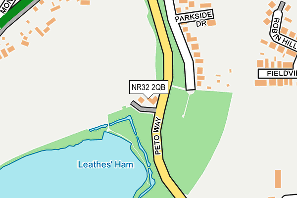 NR32 2QB map - OS OpenMap – Local (Ordnance Survey)