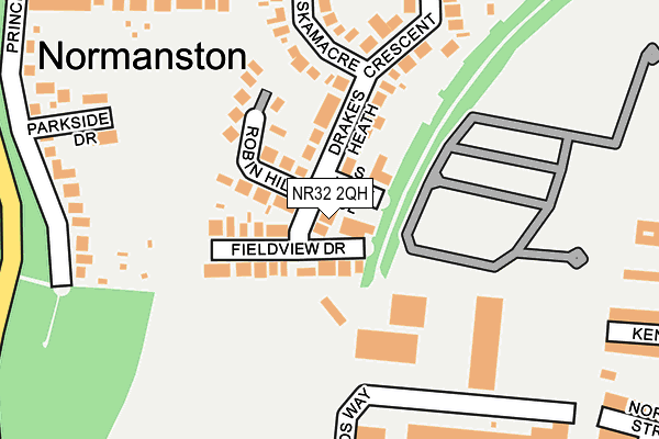 NR32 2QH map - OS OpenMap – Local (Ordnance Survey)