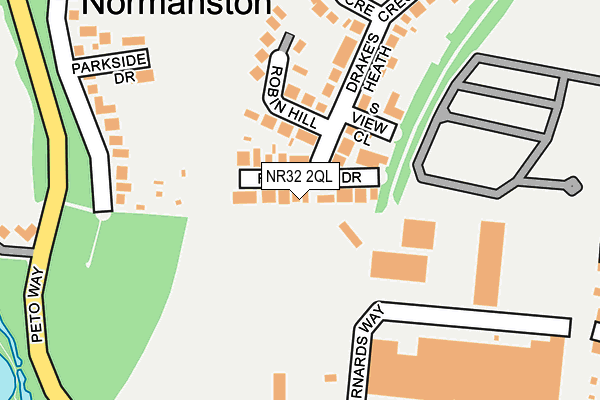 NR32 2QL map - OS OpenMap – Local (Ordnance Survey)