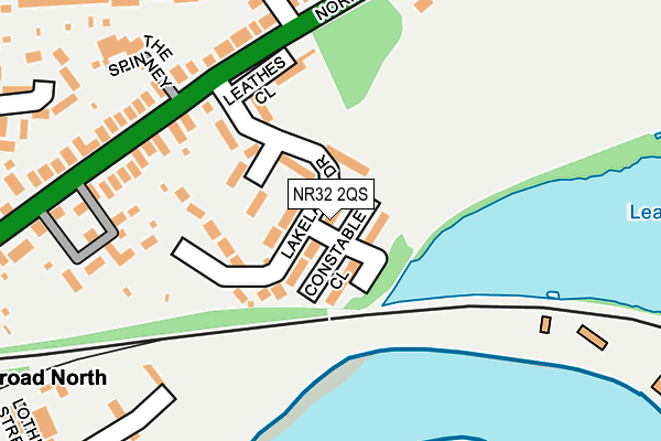 NR32 2QS map - OS OpenMap – Local (Ordnance Survey)