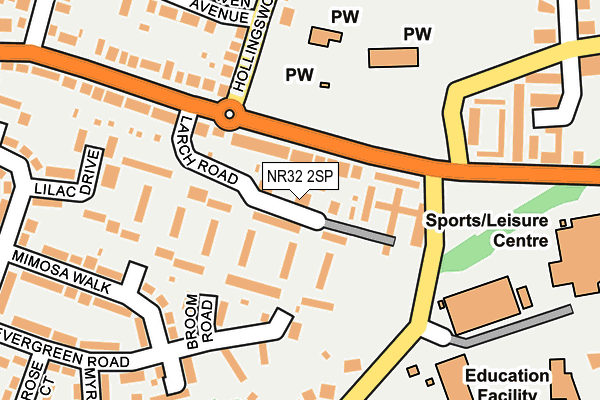 NR32 2SP map - OS OpenMap – Local (Ordnance Survey)