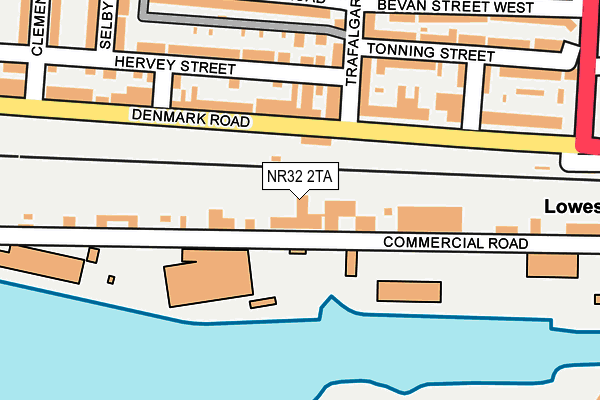 NR32 2TA map - OS OpenMap – Local (Ordnance Survey)