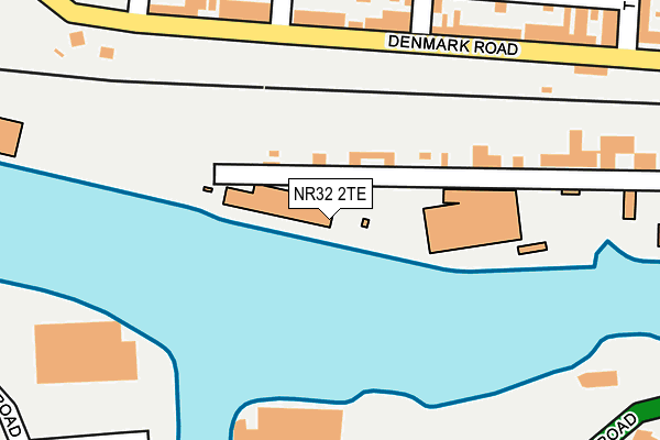 NR32 2TE map - OS OpenMap – Local (Ordnance Survey)