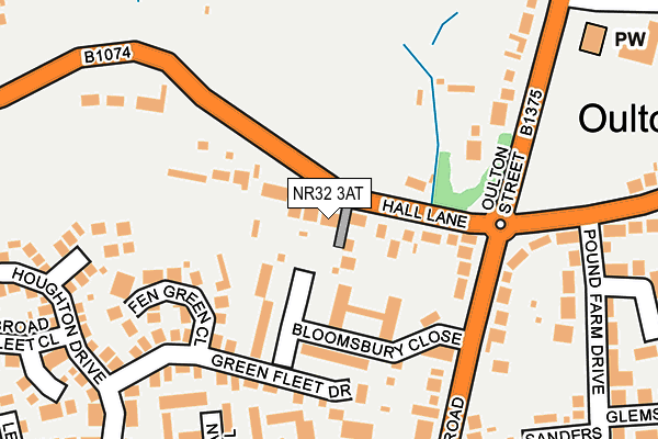 NR32 3AT map - OS OpenMap – Local (Ordnance Survey)