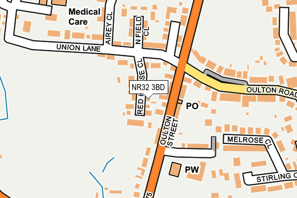 NR32 3BD map - OS OpenMap – Local (Ordnance Survey)