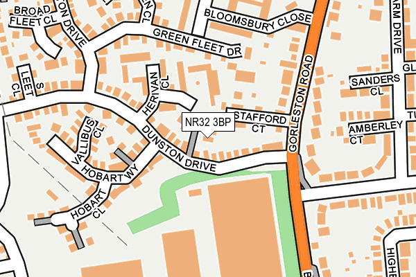 NR32 3BP map - OS OpenMap – Local (Ordnance Survey)