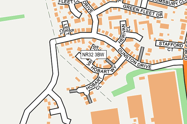 NR32 3BW map - OS OpenMap – Local (Ordnance Survey)
