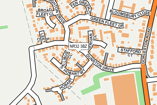 NR32 3BZ map - OS OpenMap – Local (Ordnance Survey)