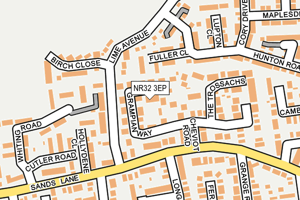 NR32 3EP map - OS OpenMap – Local (Ordnance Survey)