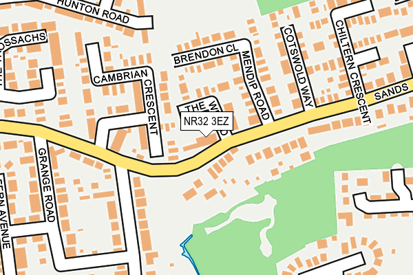 NR32 3EZ map - OS OpenMap – Local (Ordnance Survey)