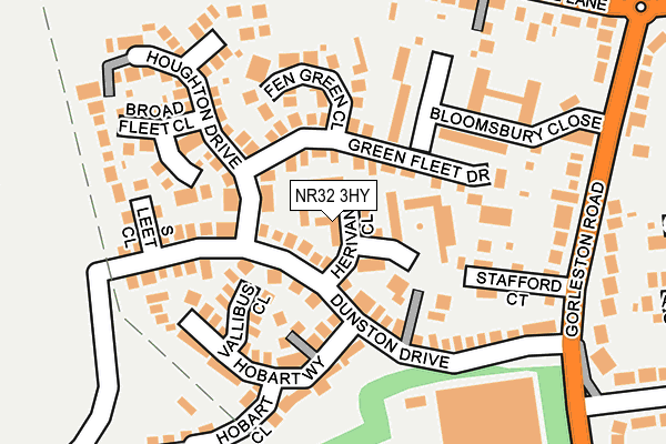 NR32 3HY map - OS OpenMap – Local (Ordnance Survey)