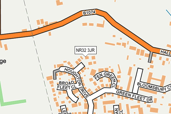 NR32 3JR map - OS OpenMap – Local (Ordnance Survey)