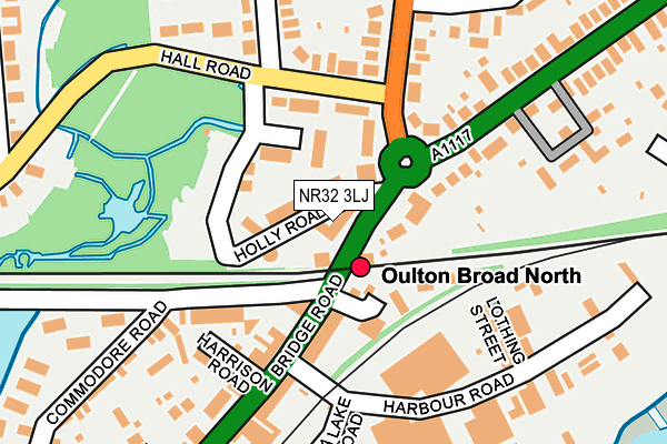 NR32 3LJ map - OS OpenMap – Local (Ordnance Survey)